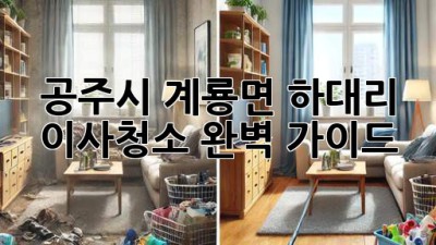 공주시 계룡면 하대리 이사청소 완벽 가이드
