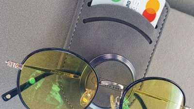 내 차에 딱! ✨ 고급차량용썬바이저선글라스클립카드포켓 후기